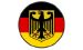 Cappotto della Germania con la bandiera arrotondata