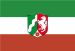 Bandiera con stemma del Nord Reno-Westfalia