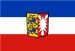 Bandiera con Stemma di Schleswig-Holstein