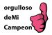 Orgulloso de mi campeon