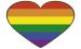Bandiera arcobaleno Cuore