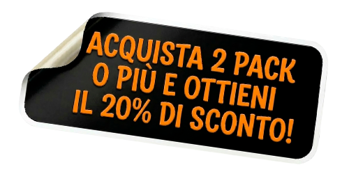 20% di sconto aggiungendo 2 o più pack di sticker