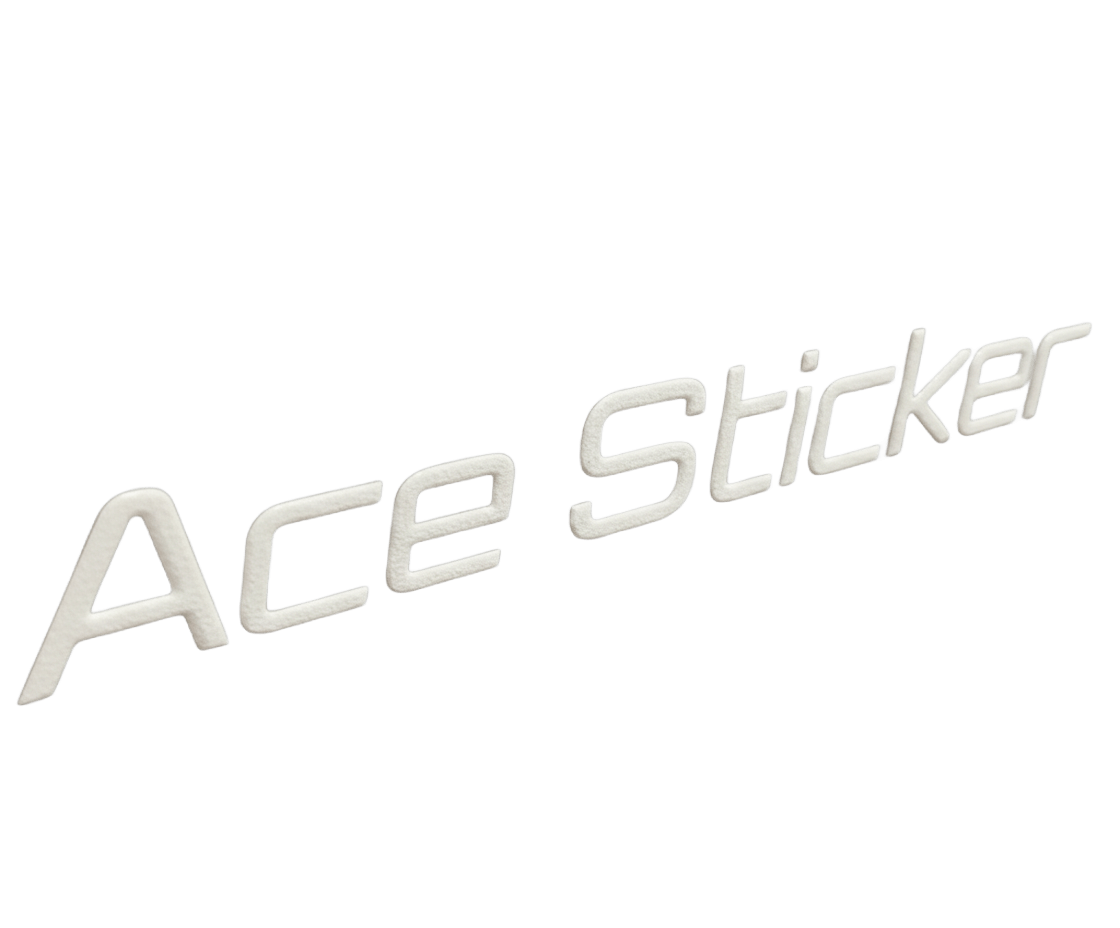 Custom bike sticker 0.9 mm raised finish